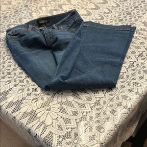 Talbots Blue Flare Wide Leg Jeans